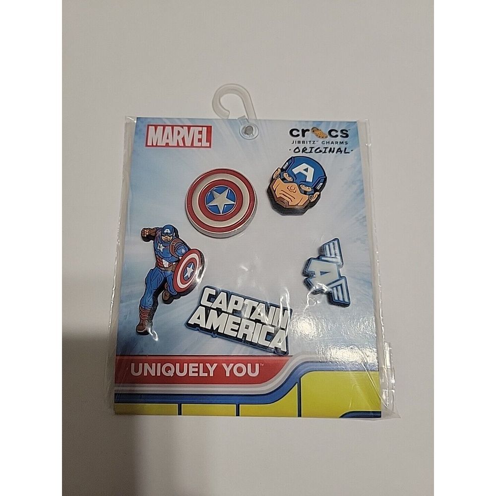 Crocs‎ Captain America Charms  Set - 5 Pack